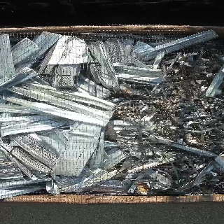 Recognition of sheet metal scrap